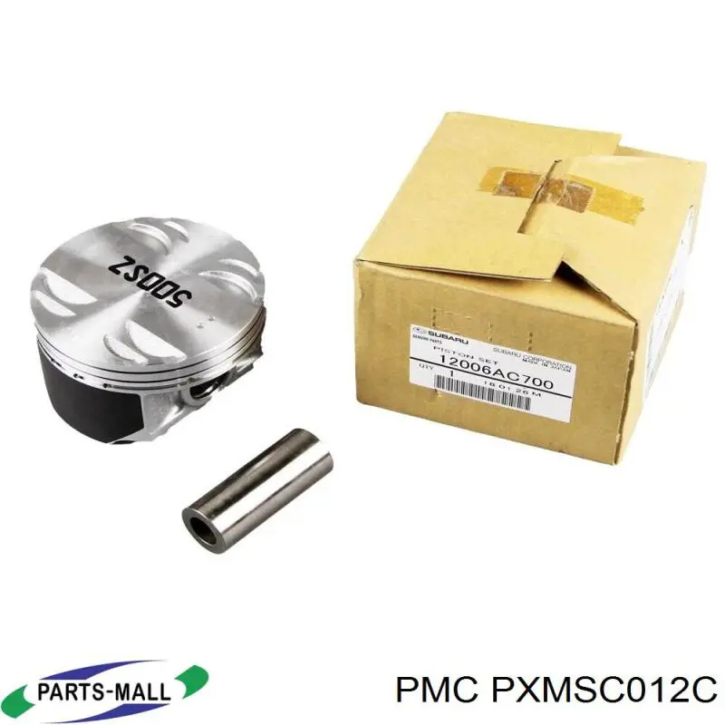 PXMSC012C Parts-Mall Поршень з пальцем без кілець, 2-й ремонт (+0,50)