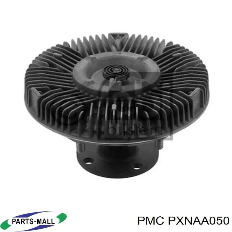 PXNAA050 Parts-Mall Дифузор радіатора охолодження, в зборі з мотором і крильчаткою