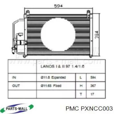 FP22K308AV AVA радіатор кондиціонера