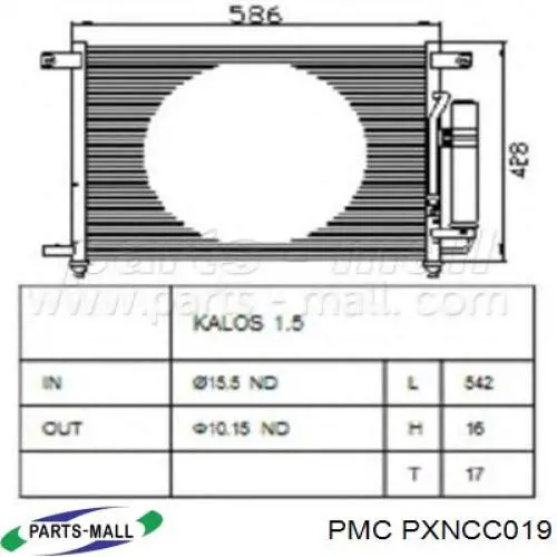 Конденсатор кондиціонера Parts-Mall PXNCC019 ціна, від 80.21 USD