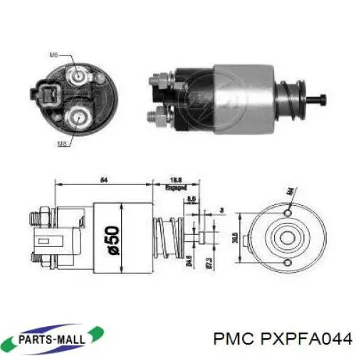 PXPFA044 Parts-Mall Реле покажчиків поворотів