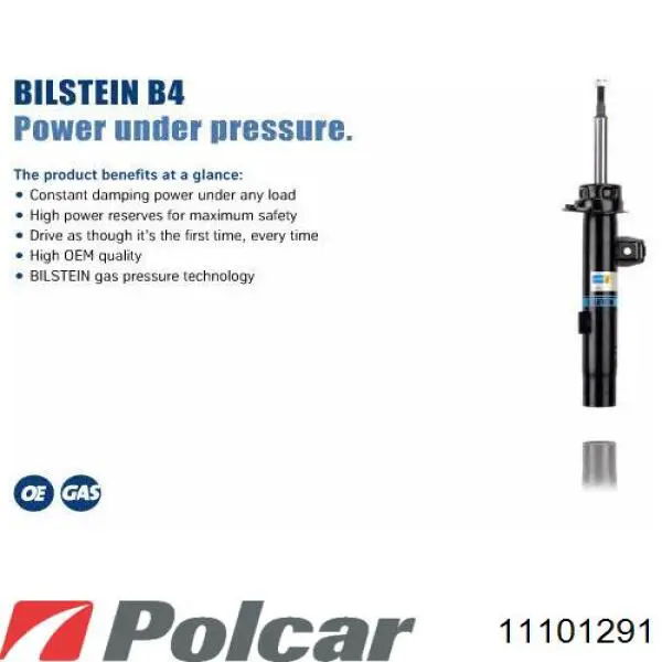 11101291 Polcar буфер-відбійник амортизатора переднього + пильовик