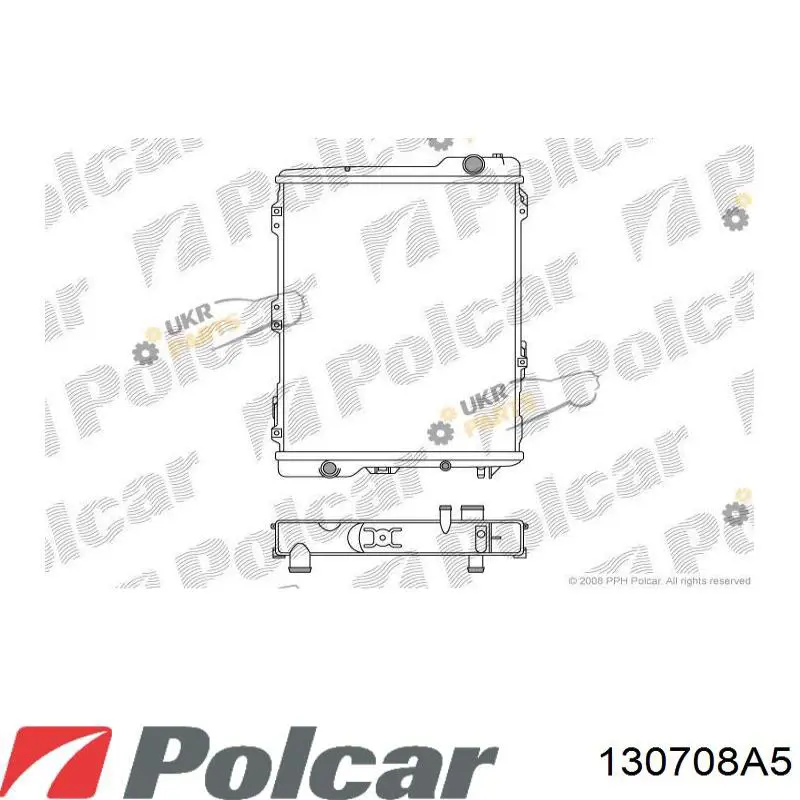 130708A5 Polcar радіатор охолодження двигуна