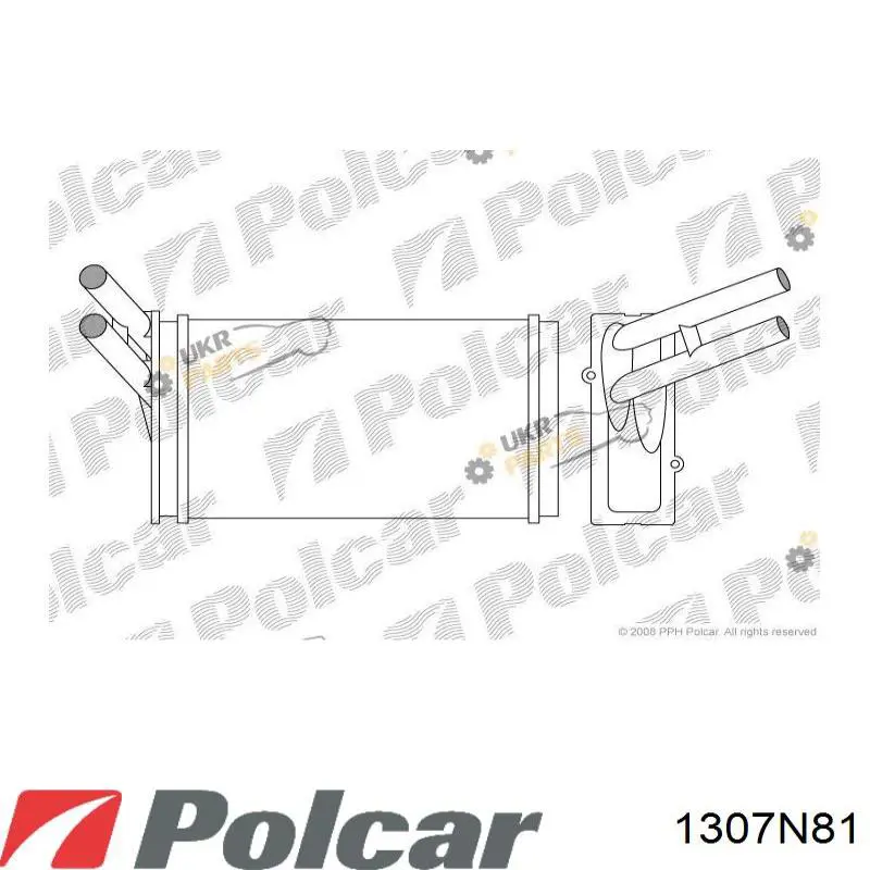 1307N81 Polcar радіатор пічки (обігрівача)