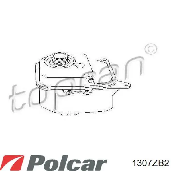 1307ZB2 Polcar бачок системи охолодження, розширювальний