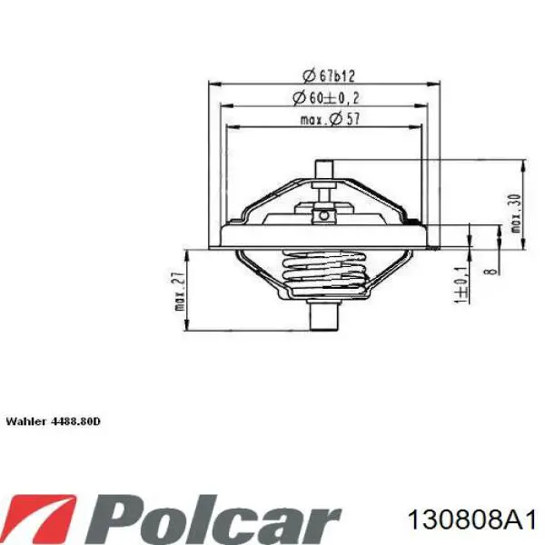 130808A1 Polcar радіатор охолодження двигуна