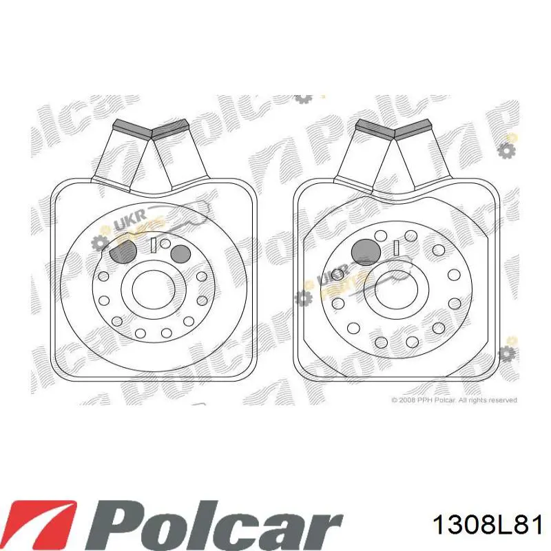 Купити 1308L81 Polcar Радіатор масляний (холодильник), під фільтром