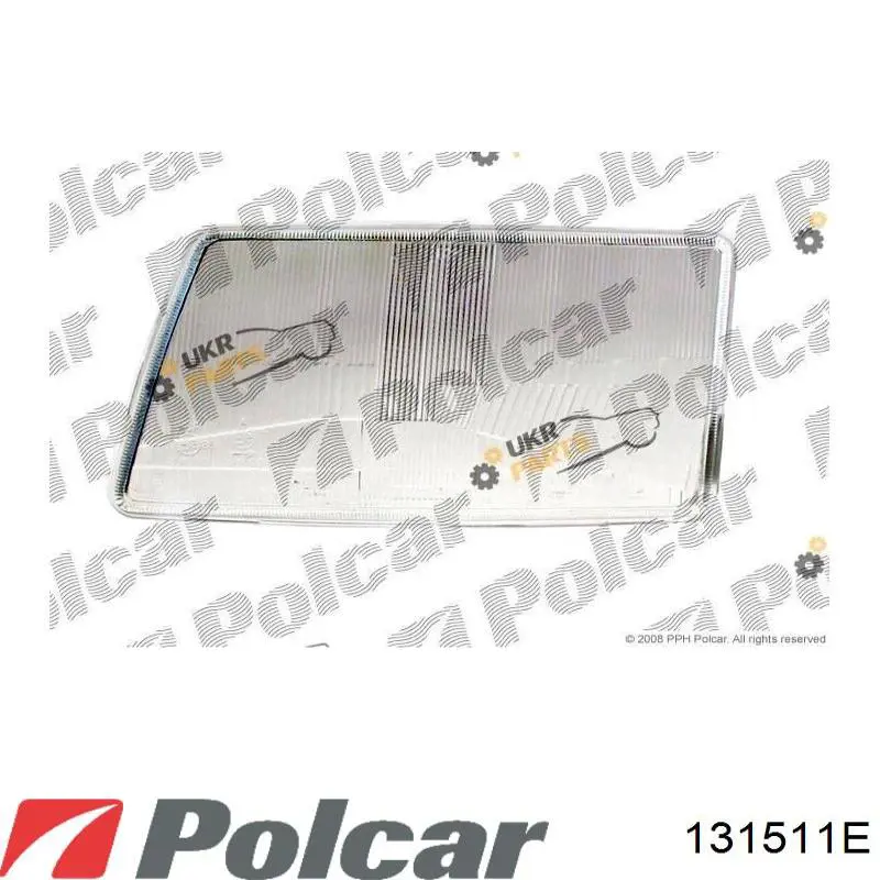 Скло фари лівої Polcar 131511E ціна, від 22.57 USD