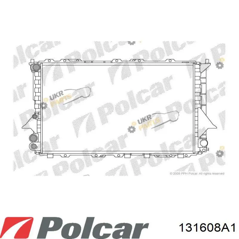 Радіатор 131608A1 Polcar