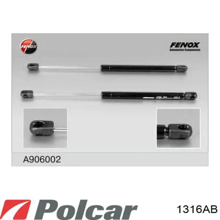 Купити 1316AB Polcar Амортизатор двері багажника