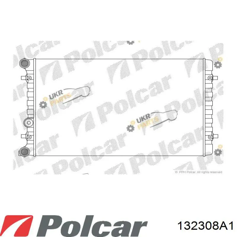 132308A1 Polcar Радіатор охолодження двигуна