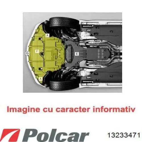13233471 Polcar захист двигуна, лівий