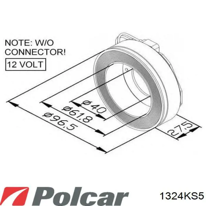 Компресор системи кондиціювання Polcar 1324KS5 ціна, від 209.22 USD