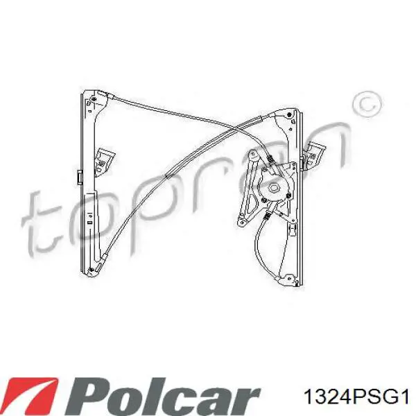 Склопідйомник передньої лівої двері 1324PSG1 Polcar