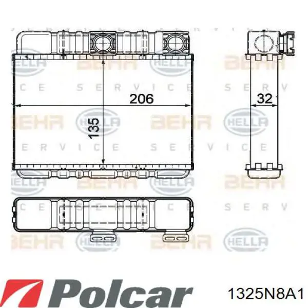 Радіатор пічки (обігрівача) Magneti Marelli 350218424000 ціна, від 23.56 USD