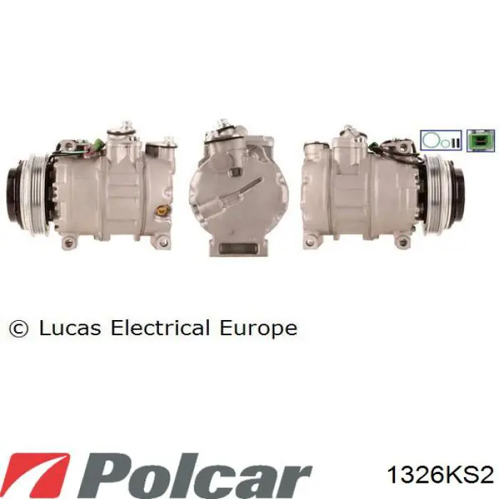 Компресор кондиціонера 1326KS2 Polcar