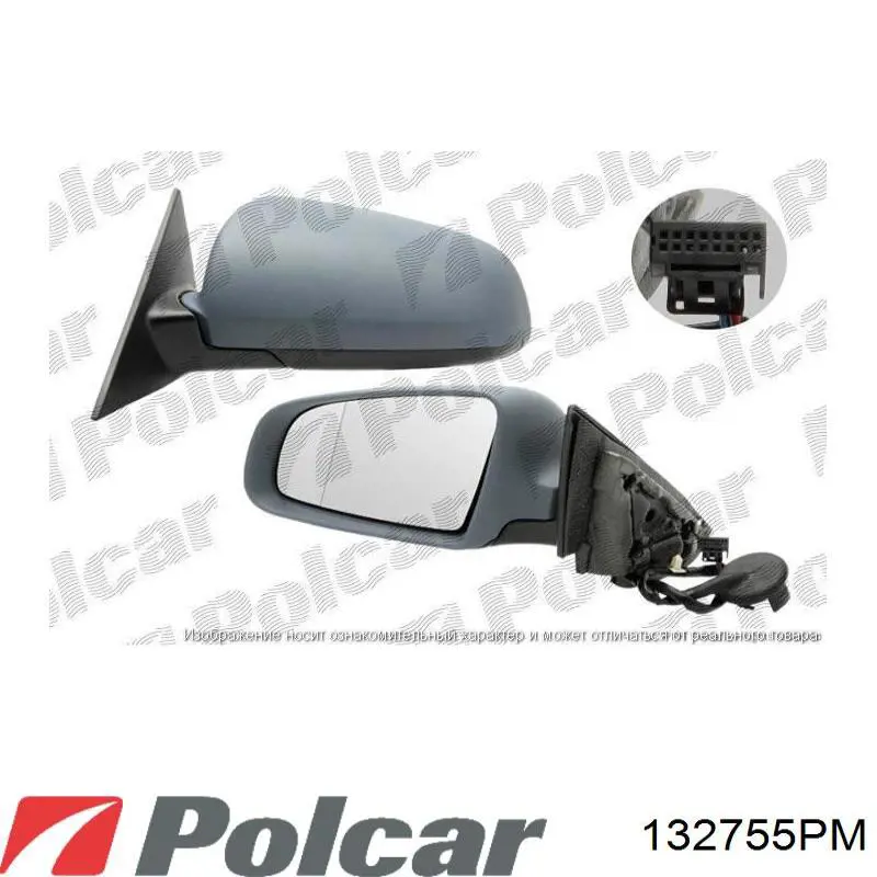 Накладка правого дзеркала заднього виду Polcar 132755PM ціна, від 25.37 USD