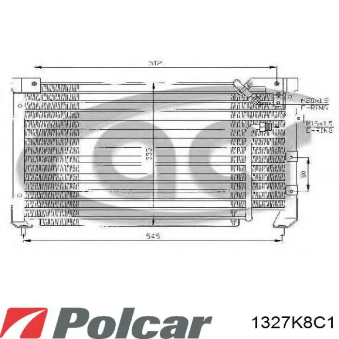 035308 Peugeot/Citroen Конденсатор