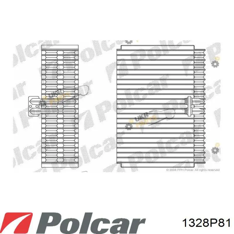Випаровувач кондиціонера Polcar 1328P81 ціна, від 77.03 USD