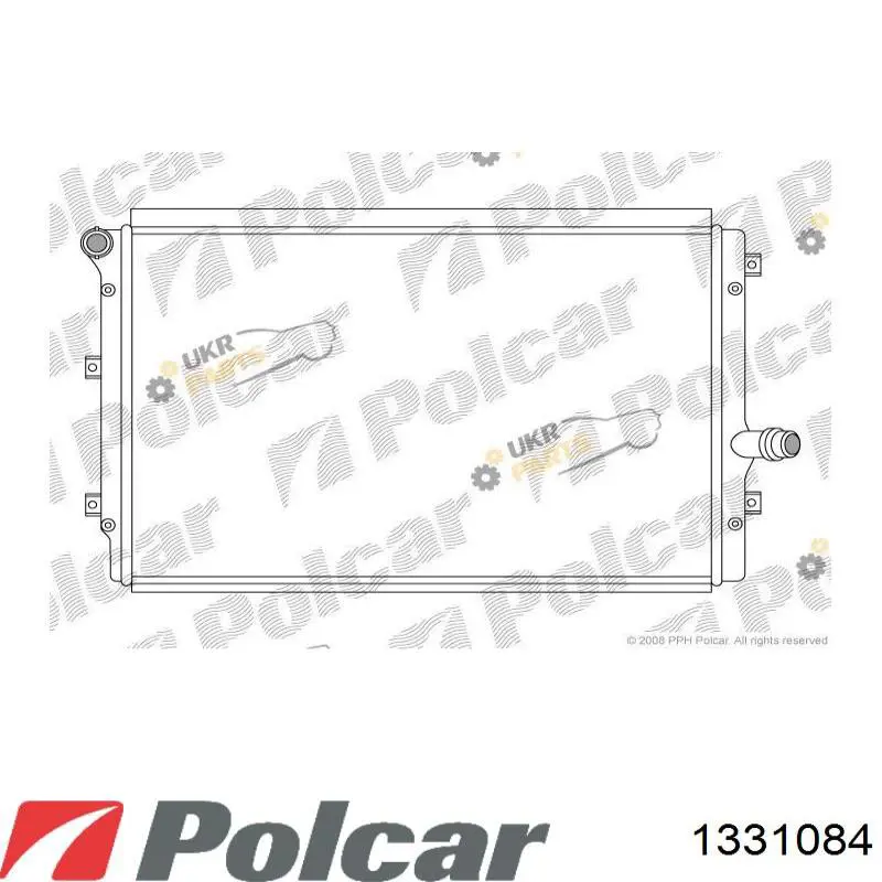 1331084 Polcar радіатор охолодження двигуна