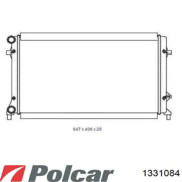 Радіатор основний Polcar 1331084 ціна, від 60.74 USD