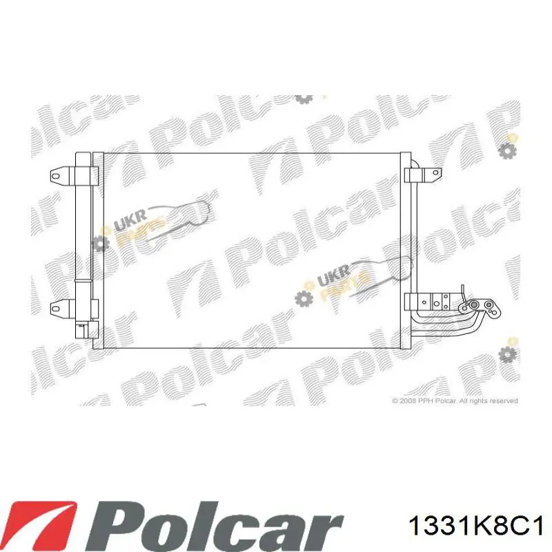1331K8C1 Polcar радіатор кондиціонера