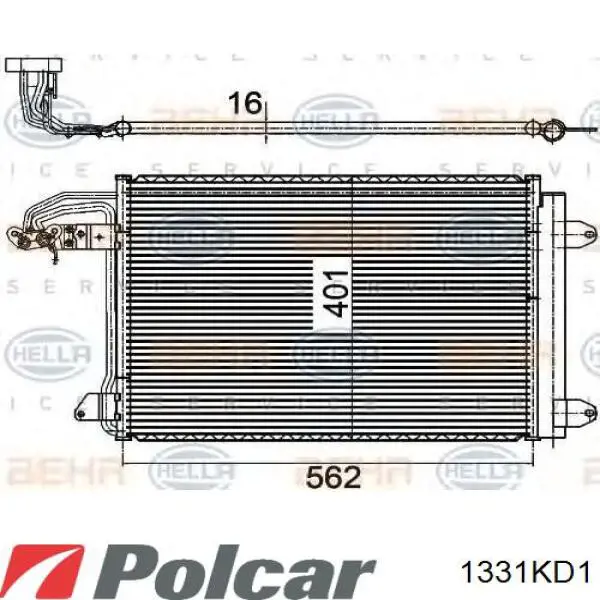 1331KD1 Polcar Ресивер-осушувач кондиціонера