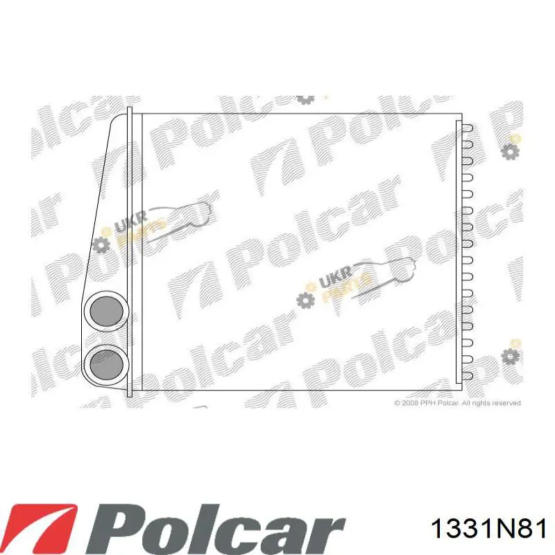 Радіатор пічки (обігрівача) 1331N81 Polcar