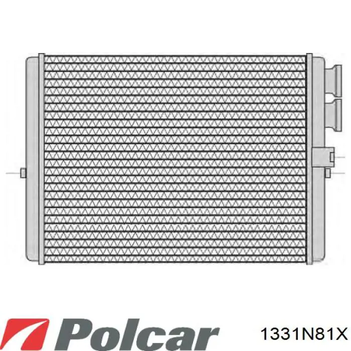 Радіатор пічки (обігрівача) 1331N81X Polcar