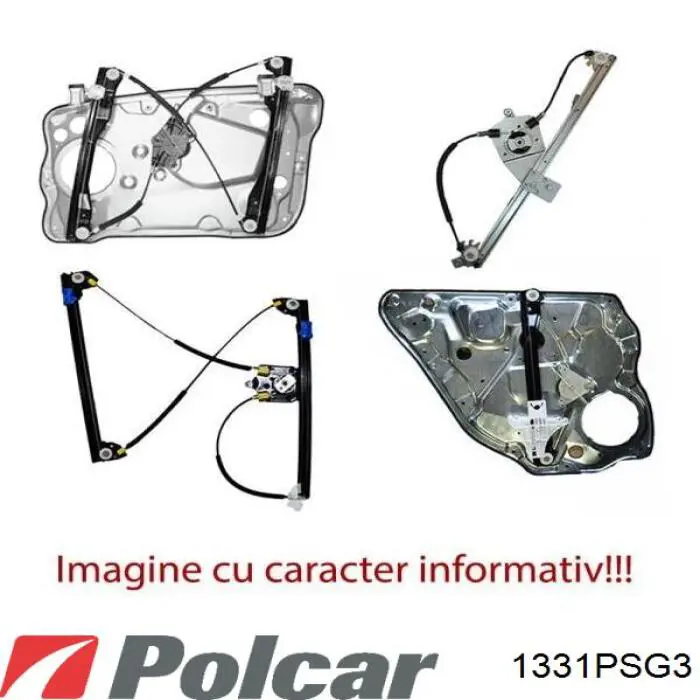 Склопідйомник передньої лівої двері 1331PSG3 Polcar