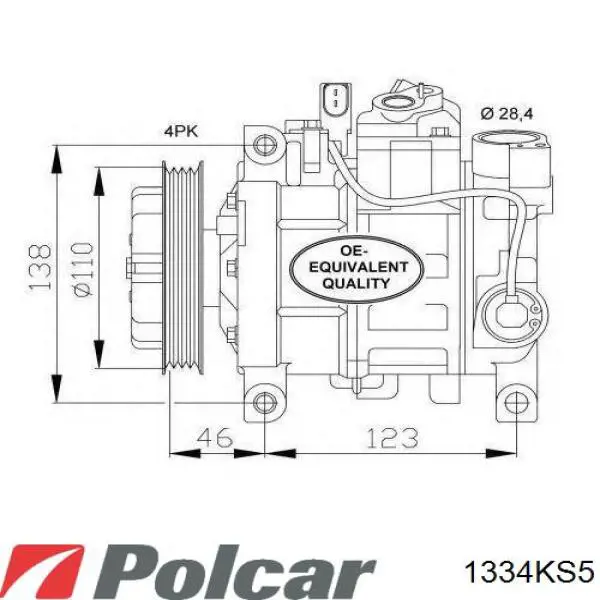 Компресор кондиціонера 4472208810 Denso