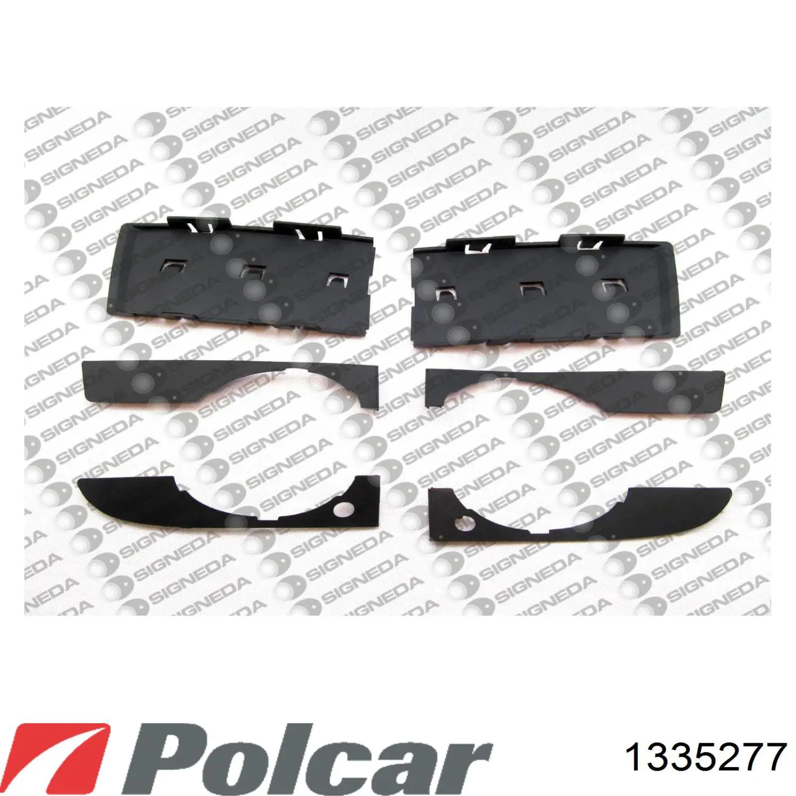 Рамка решітки переднього бампера Polcar 1335277 ціна, від 3.88 USD