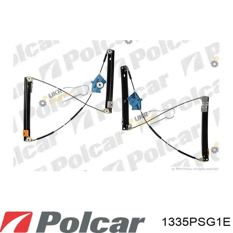 Склопідйомник з електродвигуном Polcar 1335PSG1E ціна, від 31.40 USD