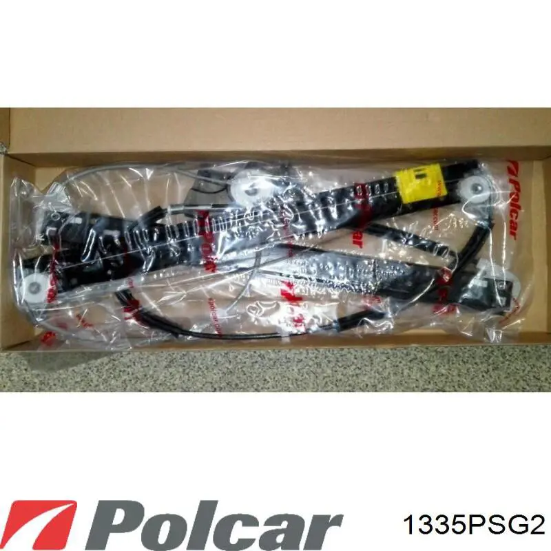 Механізм склопідіймача дверей передніх, правих Polcar 1335PSG2 ціна, від 23.93 USD