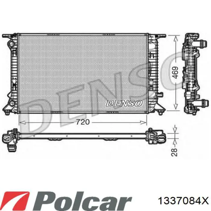 Радіатор 1337084X Polcar