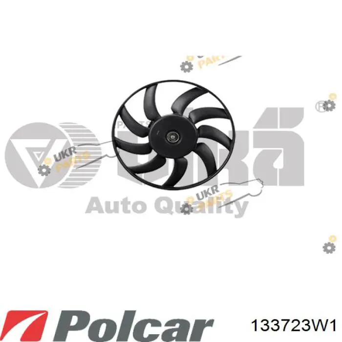 Дифузор (кожух) радіатора охолодження Polcar 133723W1 ціна, від 50.79 USD