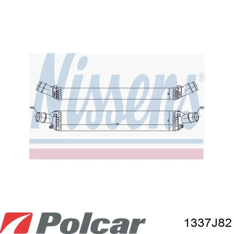 1337J82 Polcar радіатор интеркуллера