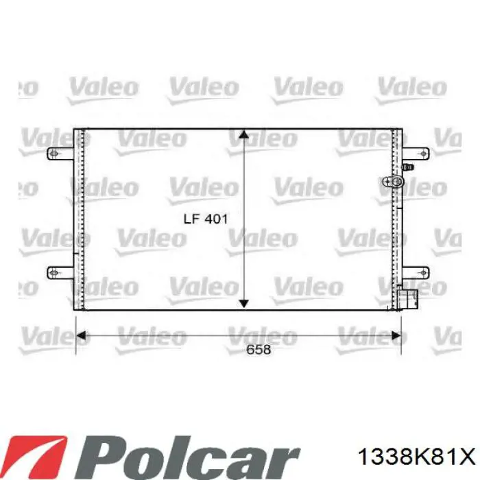 Радіатор кондиціонера 4F0260403E VAG