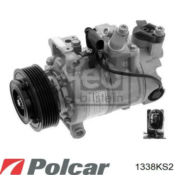 Компресор системи кондиціювання Polcar 1338KS2 ціна, від 184.15 USD