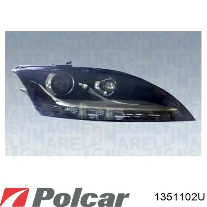 Купити 1351102U Polcar Права блок фара