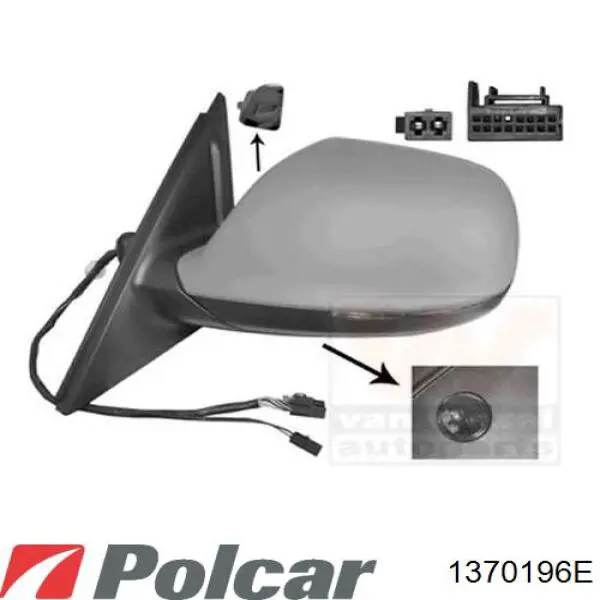 Вказівник повороту лівий 1370196E Polcar