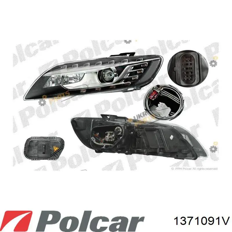 Фари Polcar 1371091V ціна, від 402.75 USD
