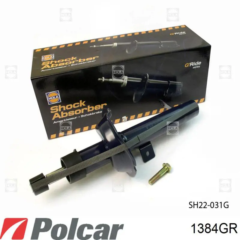 Амортизатор передній, правий Polcar 1384GR ціна, від 43.22 USD