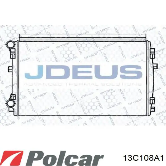 Радіатор основний Polcar 13C108A1 ціна, від 51.46 USD