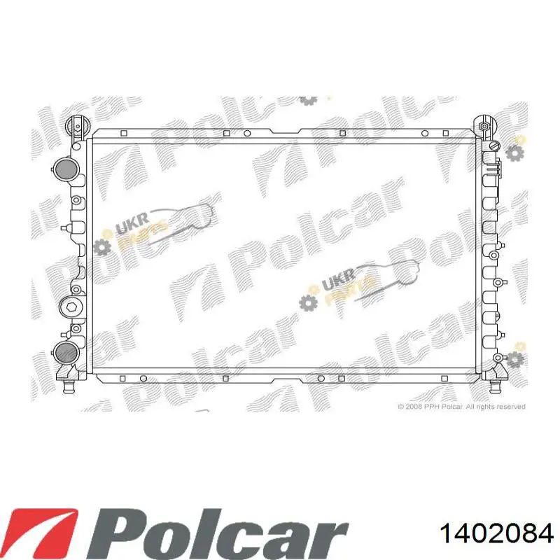 1402084 Polcar Радіатор охолодження двигуна