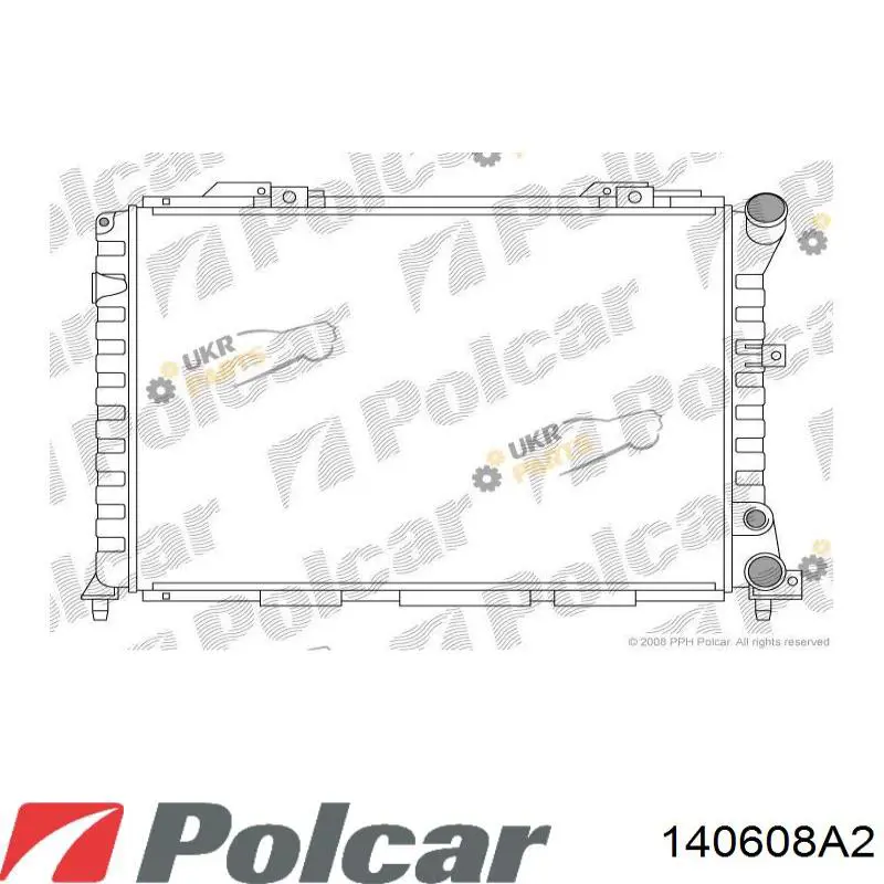 140608A2 Polcar Радіатор охолодження двигуна