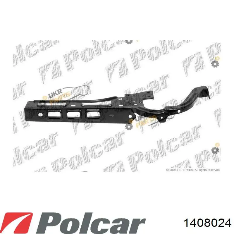 Праве кріплення переднього бампера Polcar 1408024 ціна, від 35.51 USD
