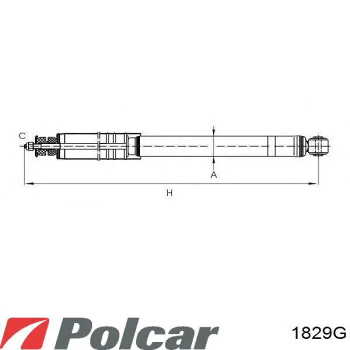 Амортизатор передній 1829G Polcar