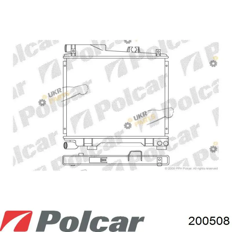 200508 Polcar радіатор охолодження двигуна