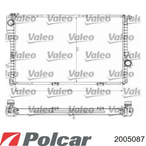 2005087 Polcar радіатор охолодження двигуна